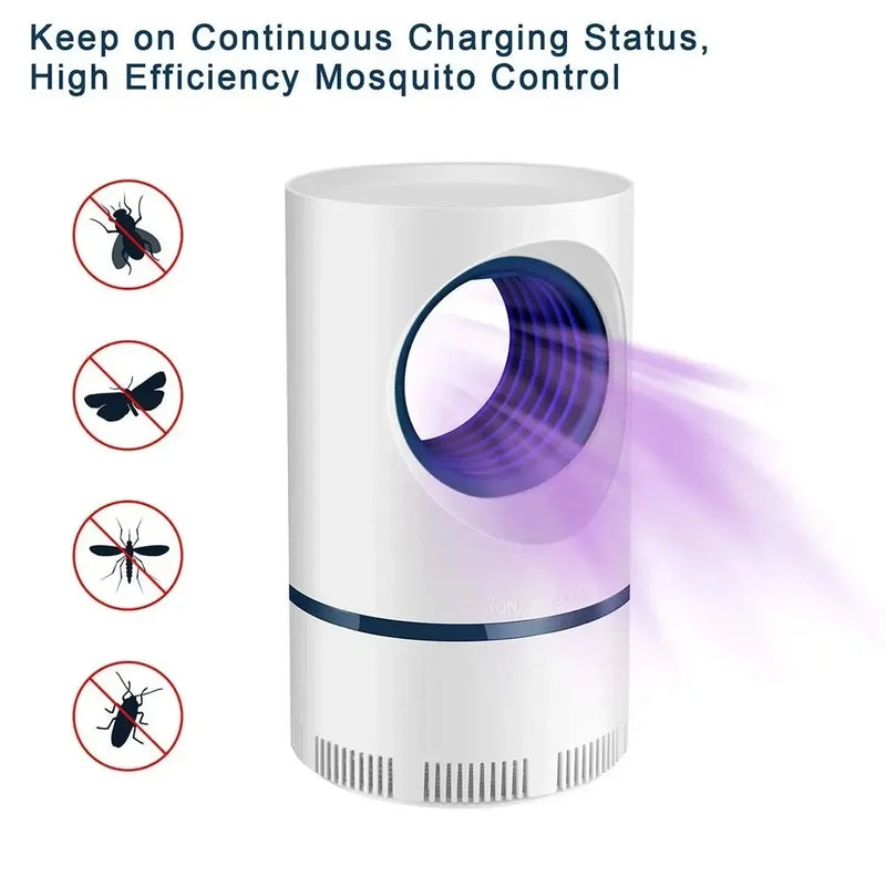 Lâmpada Repelente e Mata Mosquitos  Portátil / Armadilha para Moscas / Mata Insetos / Anti-mosquito / Elétrico Recarregável por USB/ Para Ambientes Internos