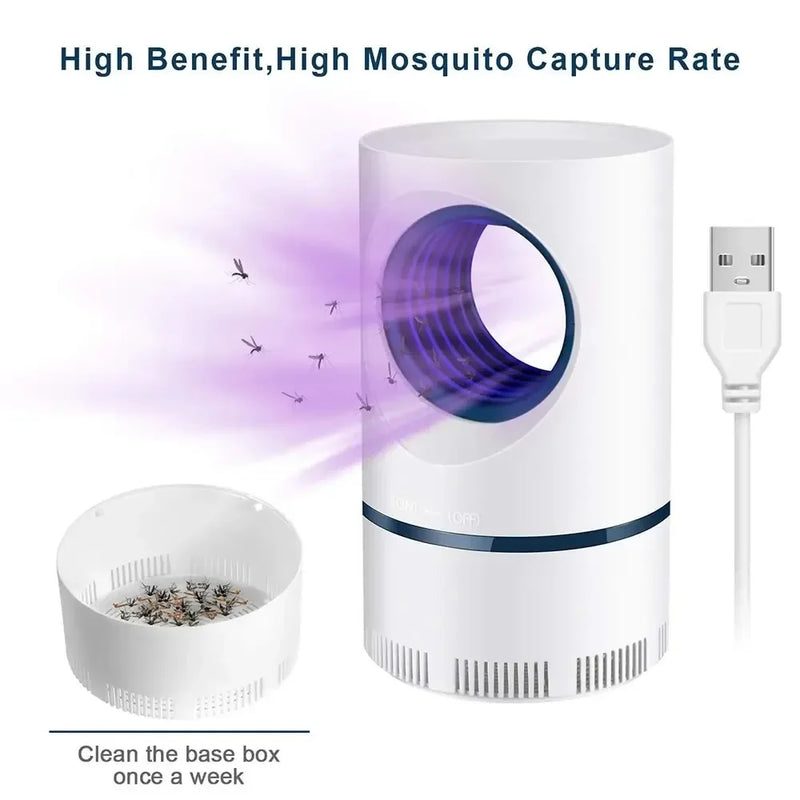 Lâmpada Repelente e Mata Mosquitos  Portátil / Armadilha para Moscas / Mata Insetos / Anti-mosquito / Elétrico Recarregável por USB/ Para Ambientes Internos