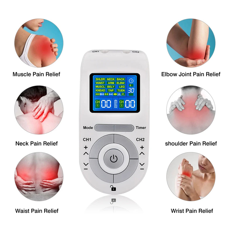 Estimulador Muscular Elétrico / Tens / Ems Acupuntura / Rosto / Corpo Massageador / Terapia Digital Herald / Ferramenta de Massagem Eletroestimulador